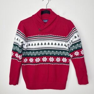The Children's Place Red Patterned Sweater